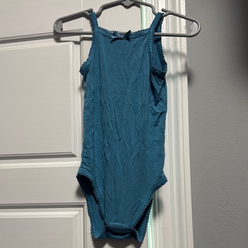 Posh peanut teal tank top bodysuit